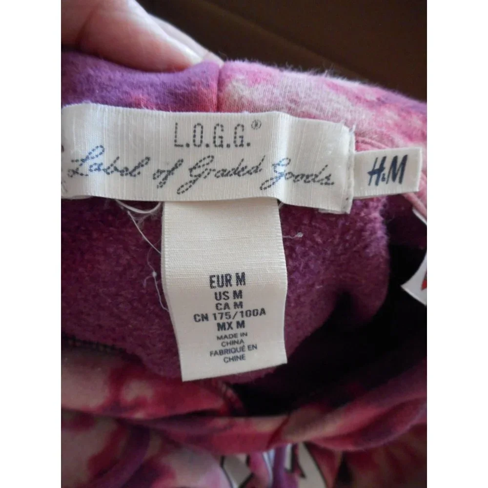 Purple Tie Dye Harvard Hoodie Sweatshirt Sz M - Picture 4 of 8